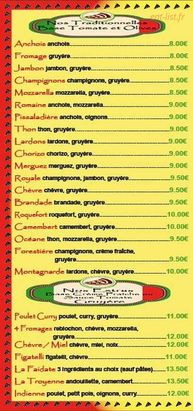 La Cigale — carte page 2