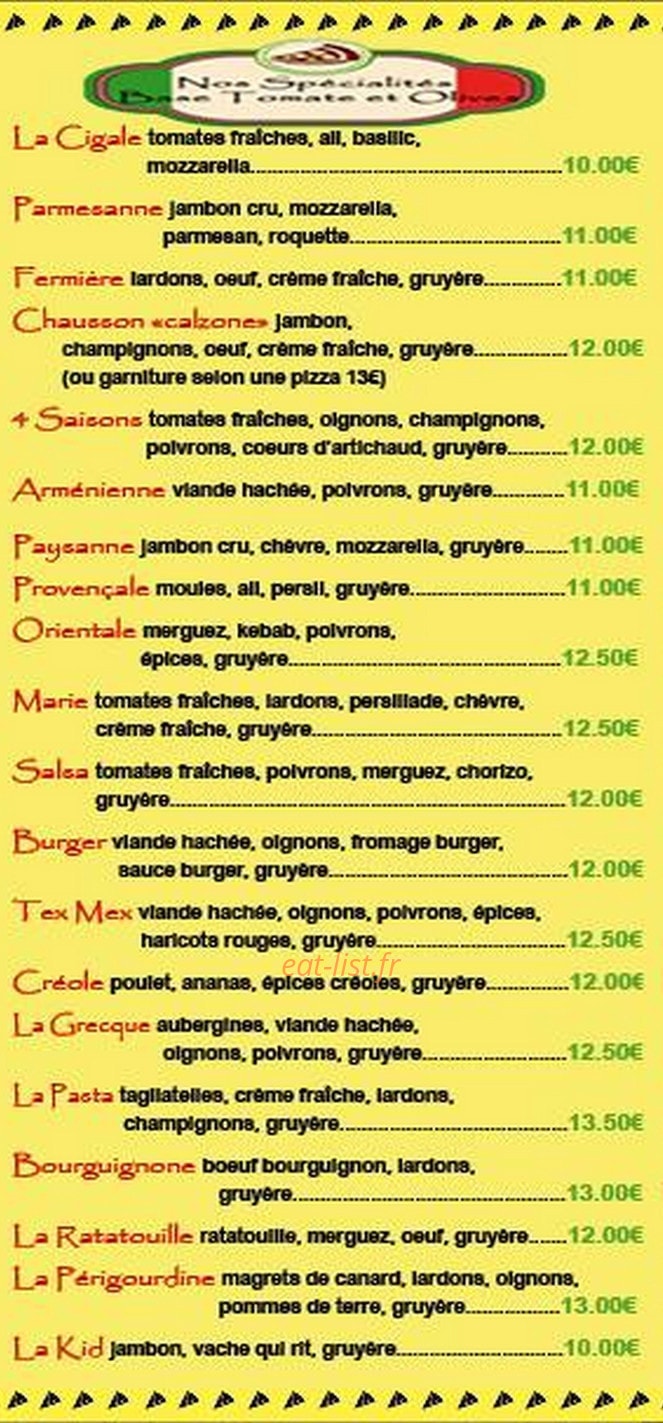 La Cigale — carte page 3