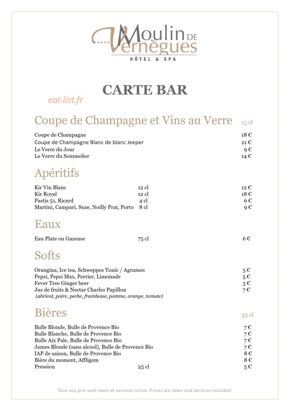La table du Moulin — carte page 4
