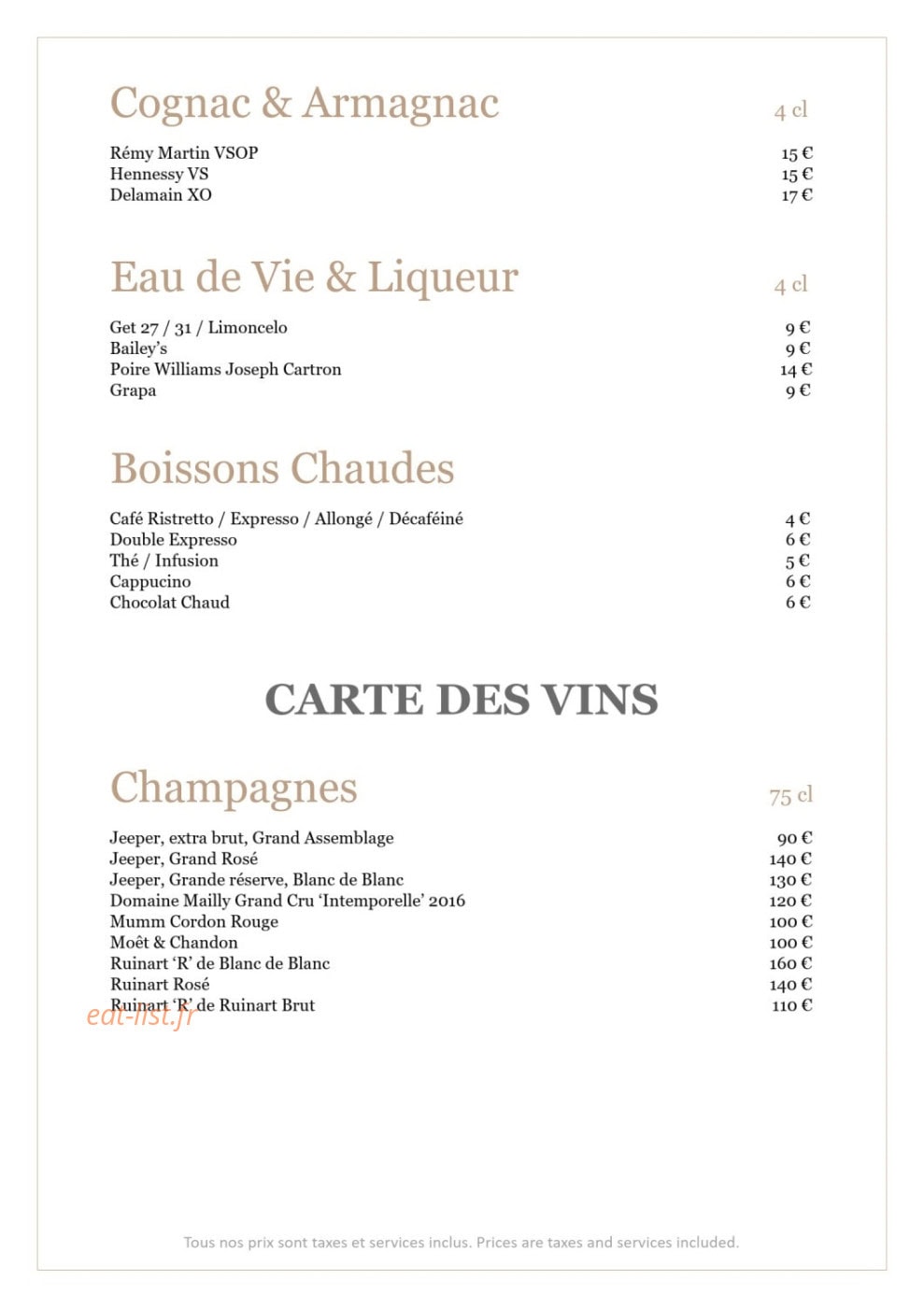 La table du Moulin — carte page 6