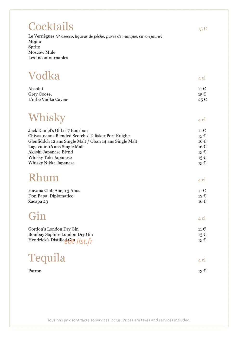 La table du Moulin — carte page 5
