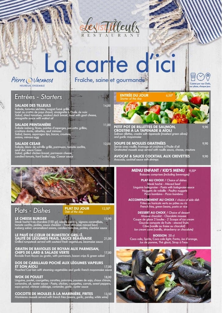 Les Tilleuls — carte page 1