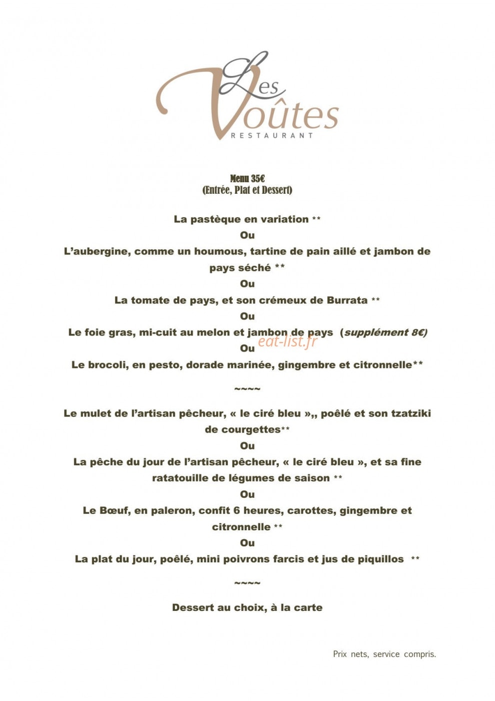 Les voûtes — carte page 3