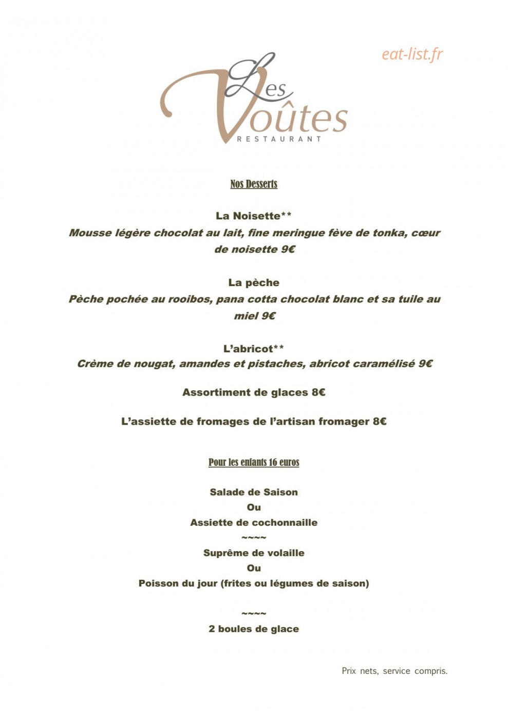 Les voûtes — carte page 2