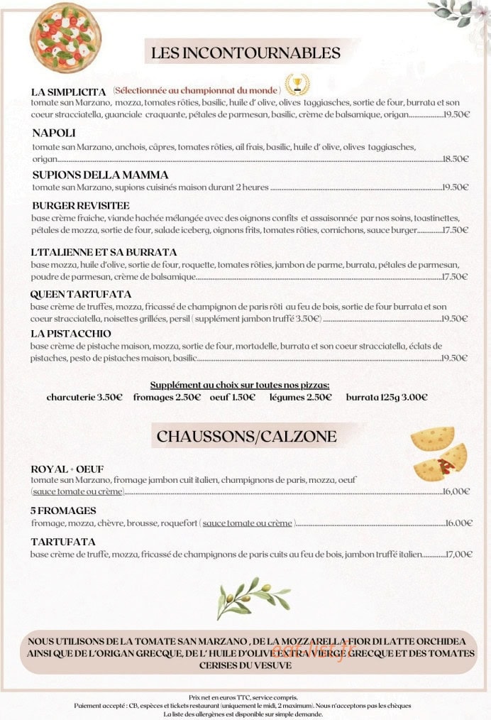 Pizzeria Da Matteo — carte page 3