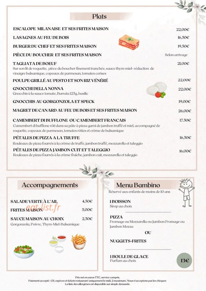 Pizzeria Da Matteo — carte page 2