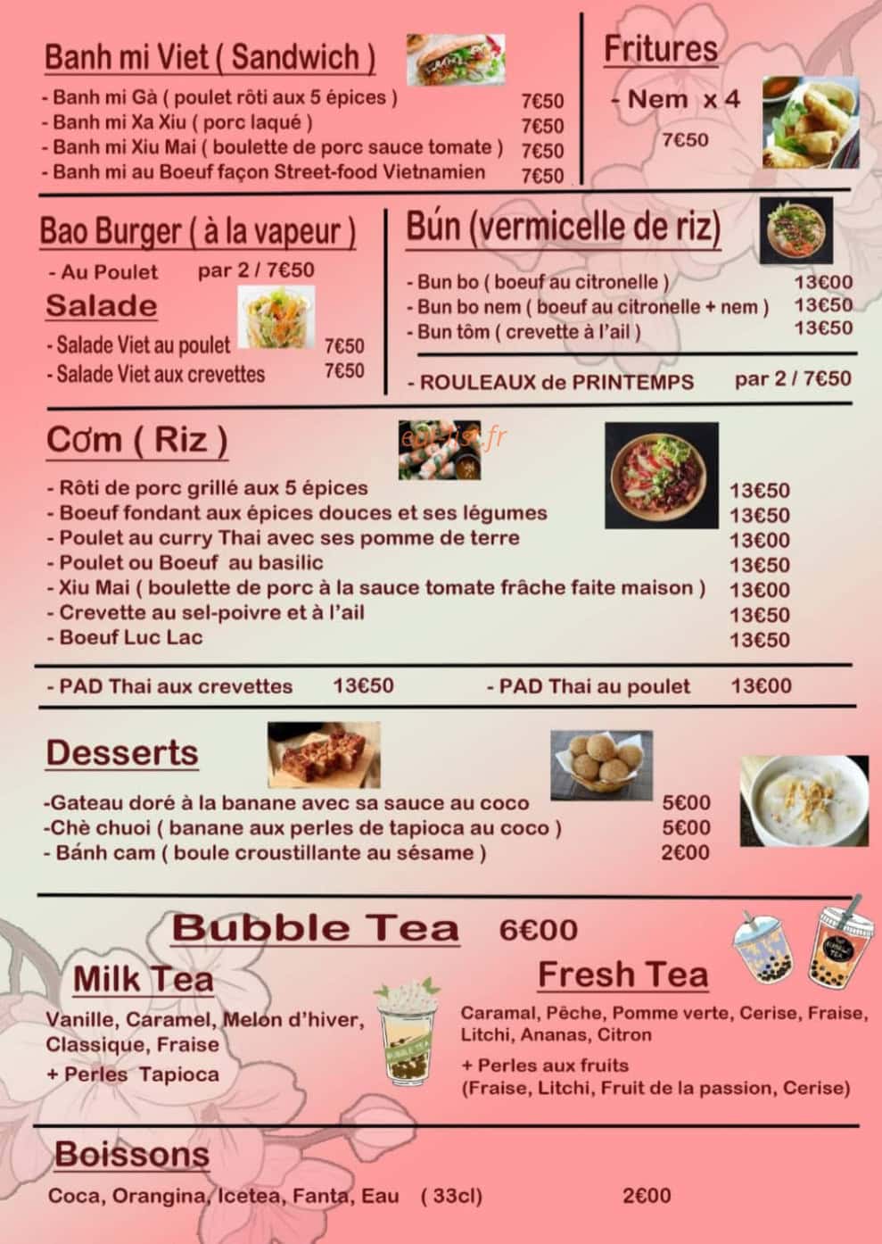 Au Riz OL — carte page 1