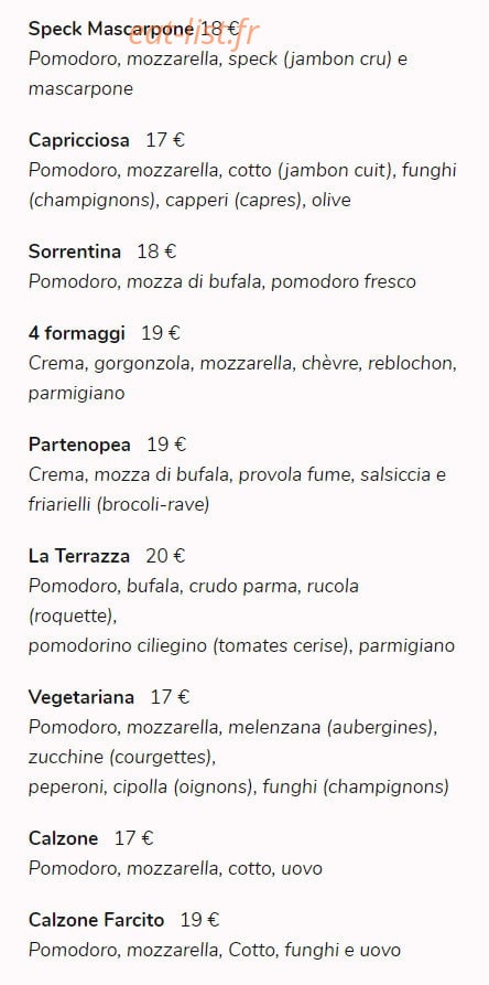 La Terrazza Rooftop — carte page 2