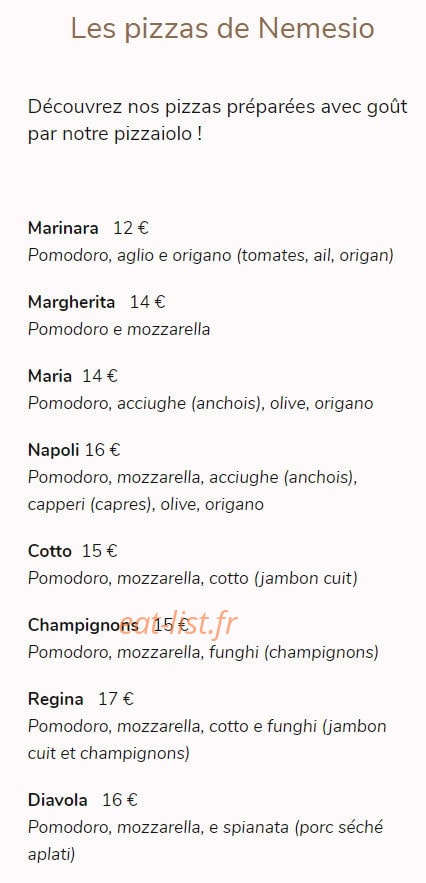 La Terrazza Rooftop — carte page 1