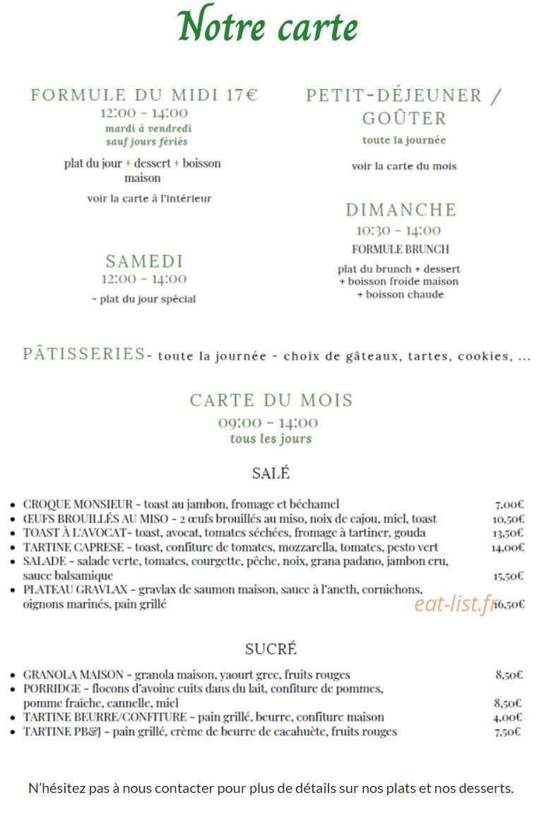 Les Instants Partagés — carte page 1