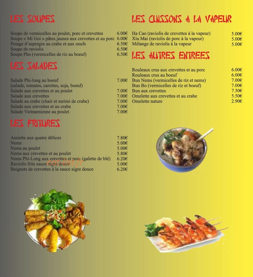Phi-long Sushi — carte page 6