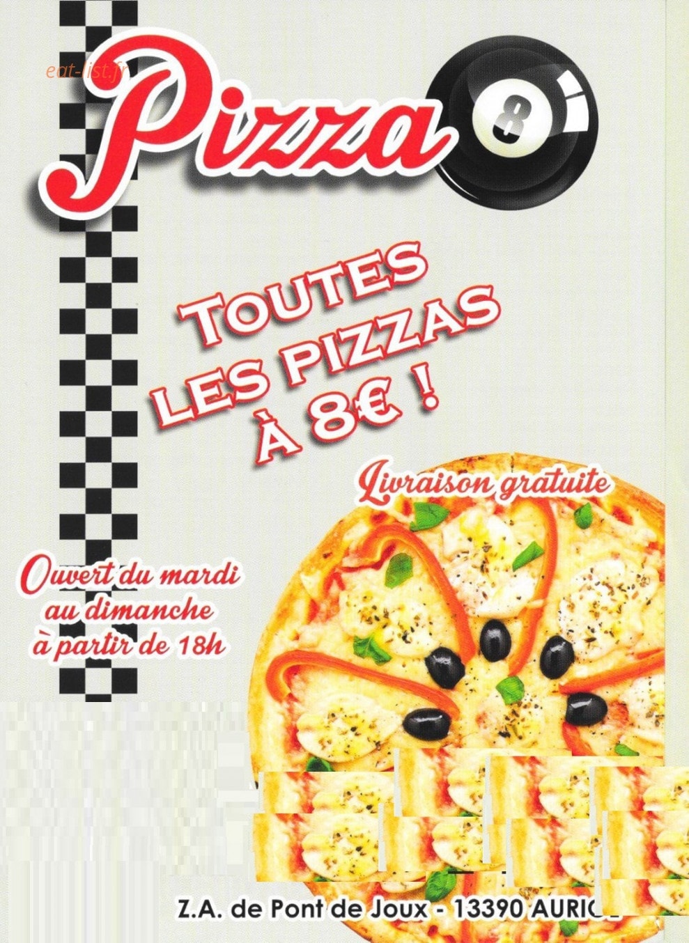 Pizza 8 — carte page 1