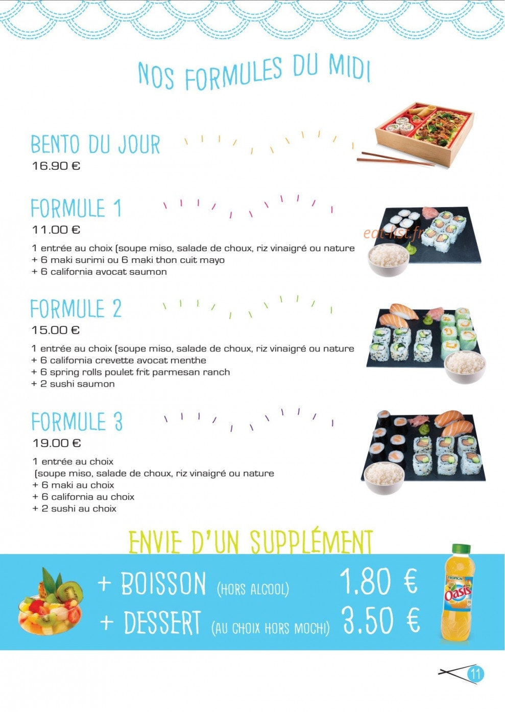 Anh Sushi — carte page 11