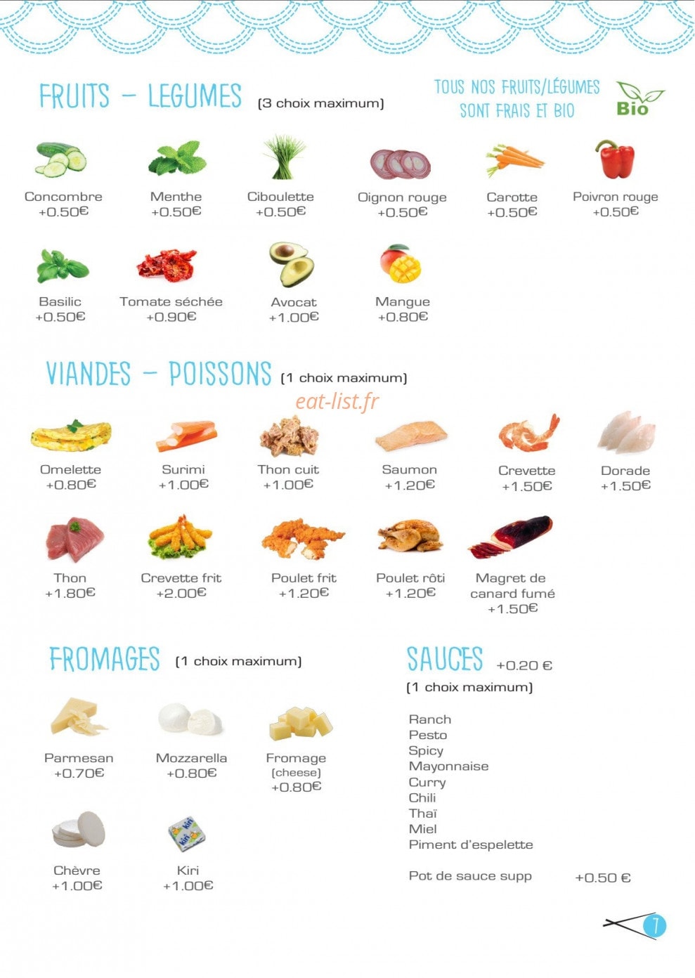 Anh Sushi — carte page 7