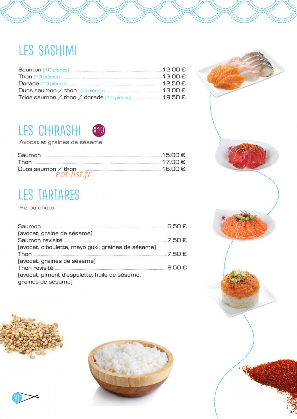 Anh Sushi — carte page 10