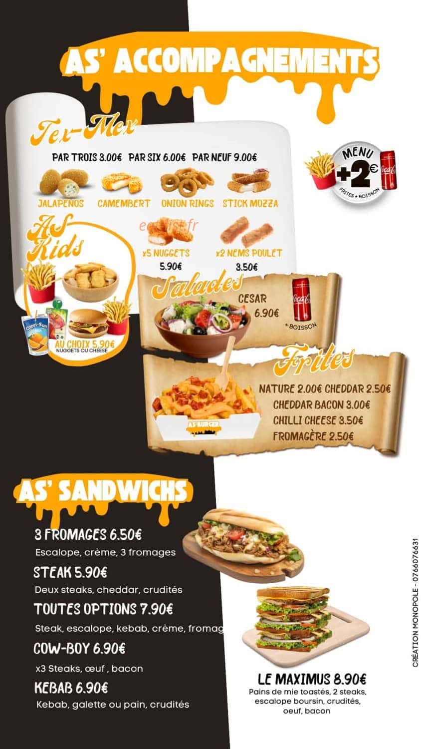 As burger — carte page 3