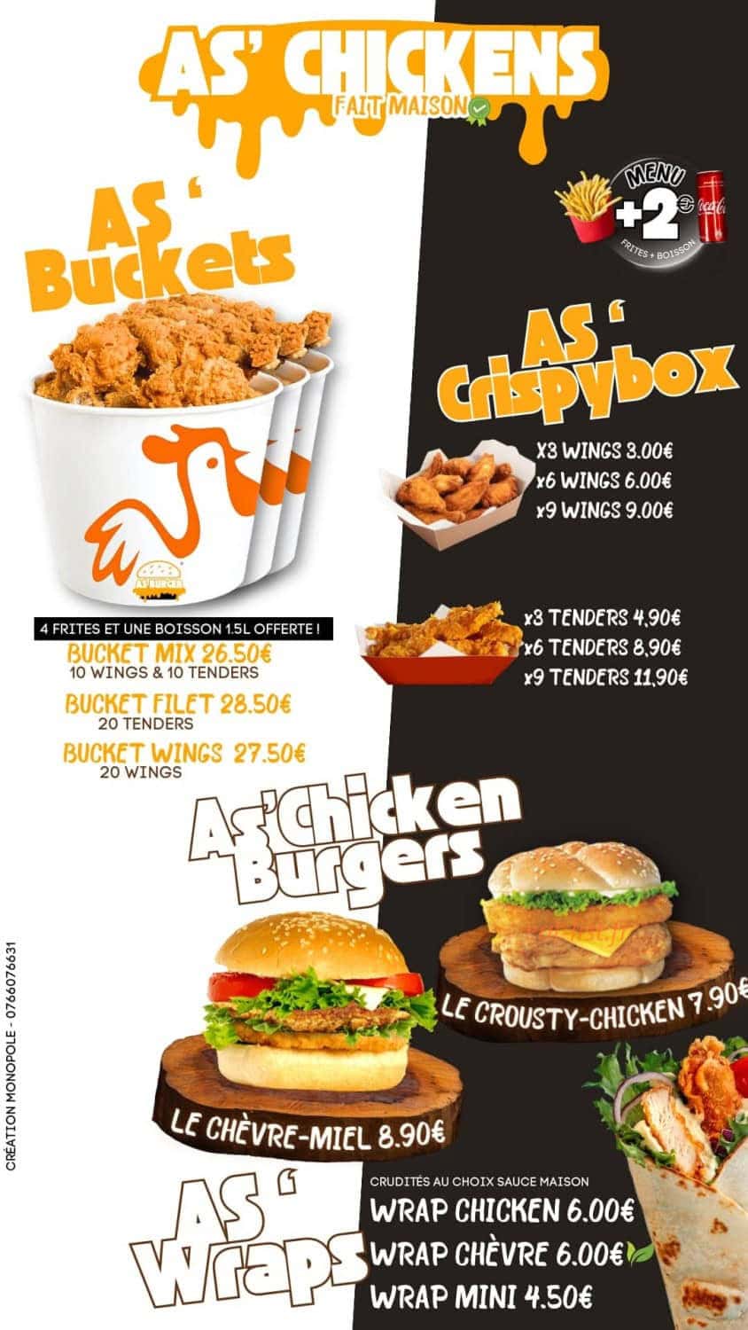 As burger — carte page 5