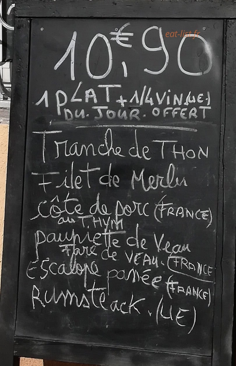 Chez Michel — carte page 1