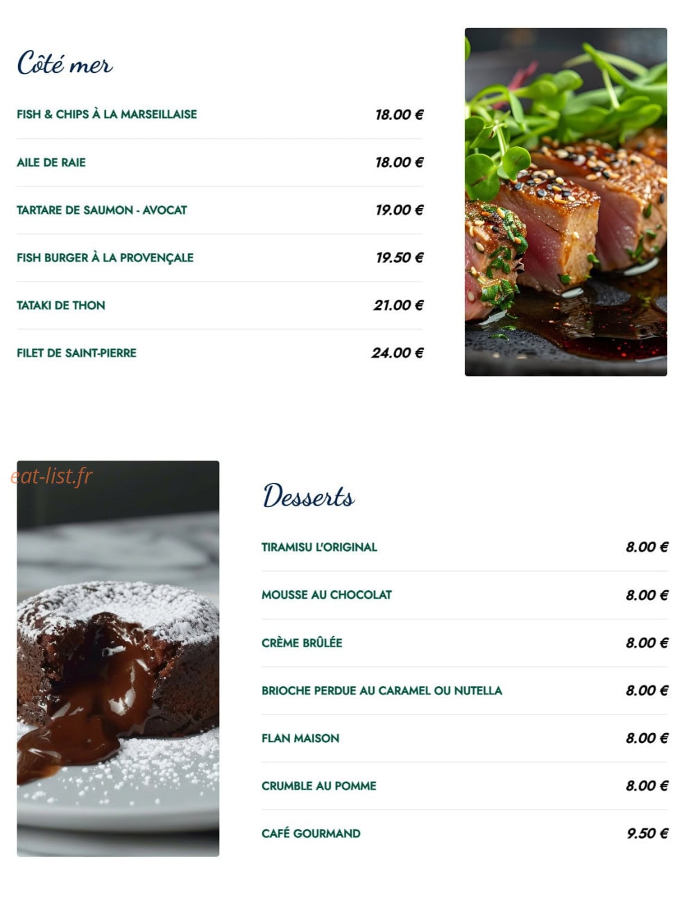 Chez Totoch — carte page 3
