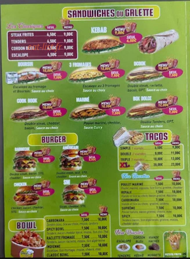 Dolce Pizza — carte page 2