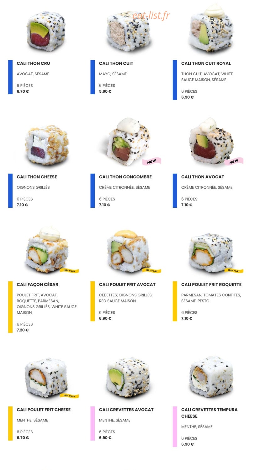 Easy Sushi — carte page 5
