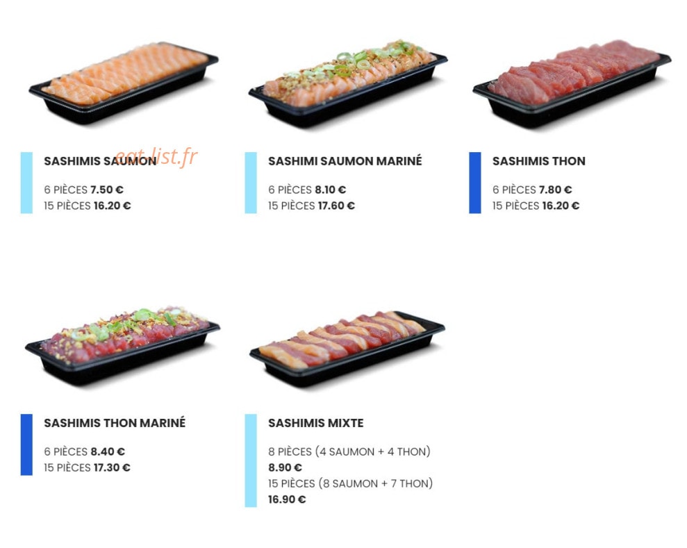 Easy Sushi — carte page 11