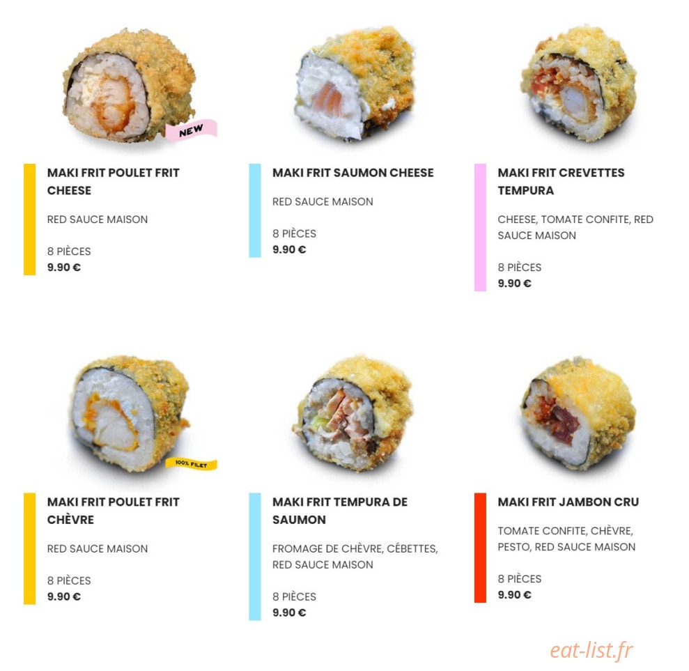 Easy Sushi — carte page 4