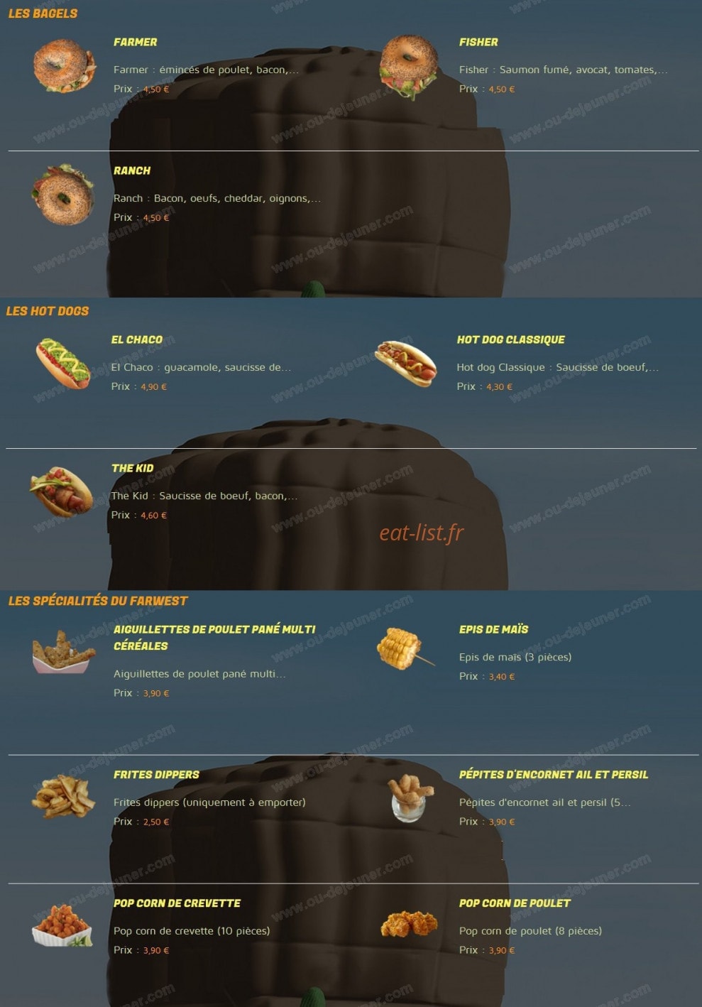 Farwest Pizza — carte page 4