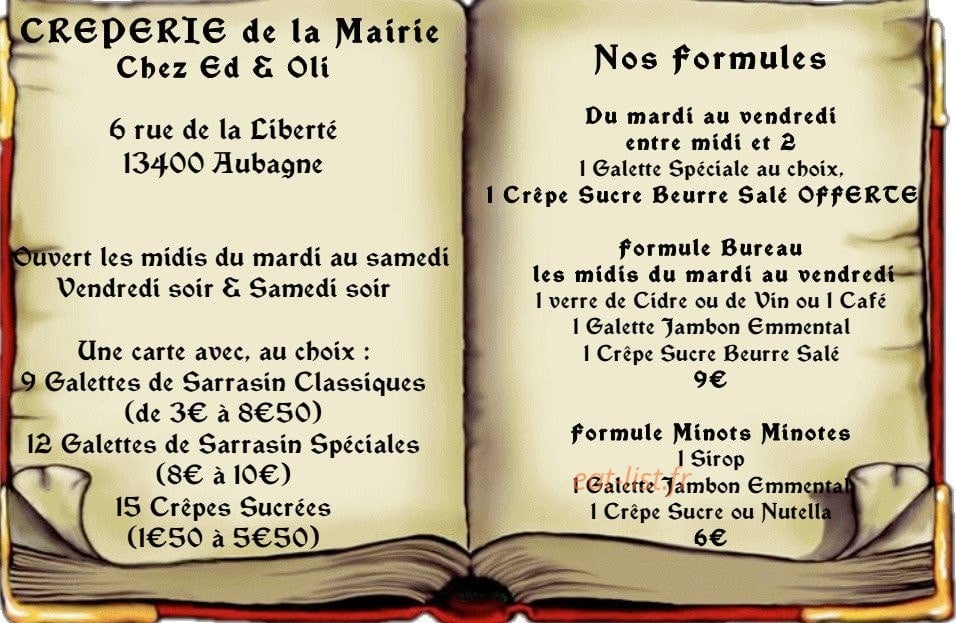 L'Albizia — carte page 1
