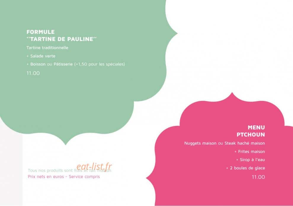 L'Atelier de Pauline — carte page 4