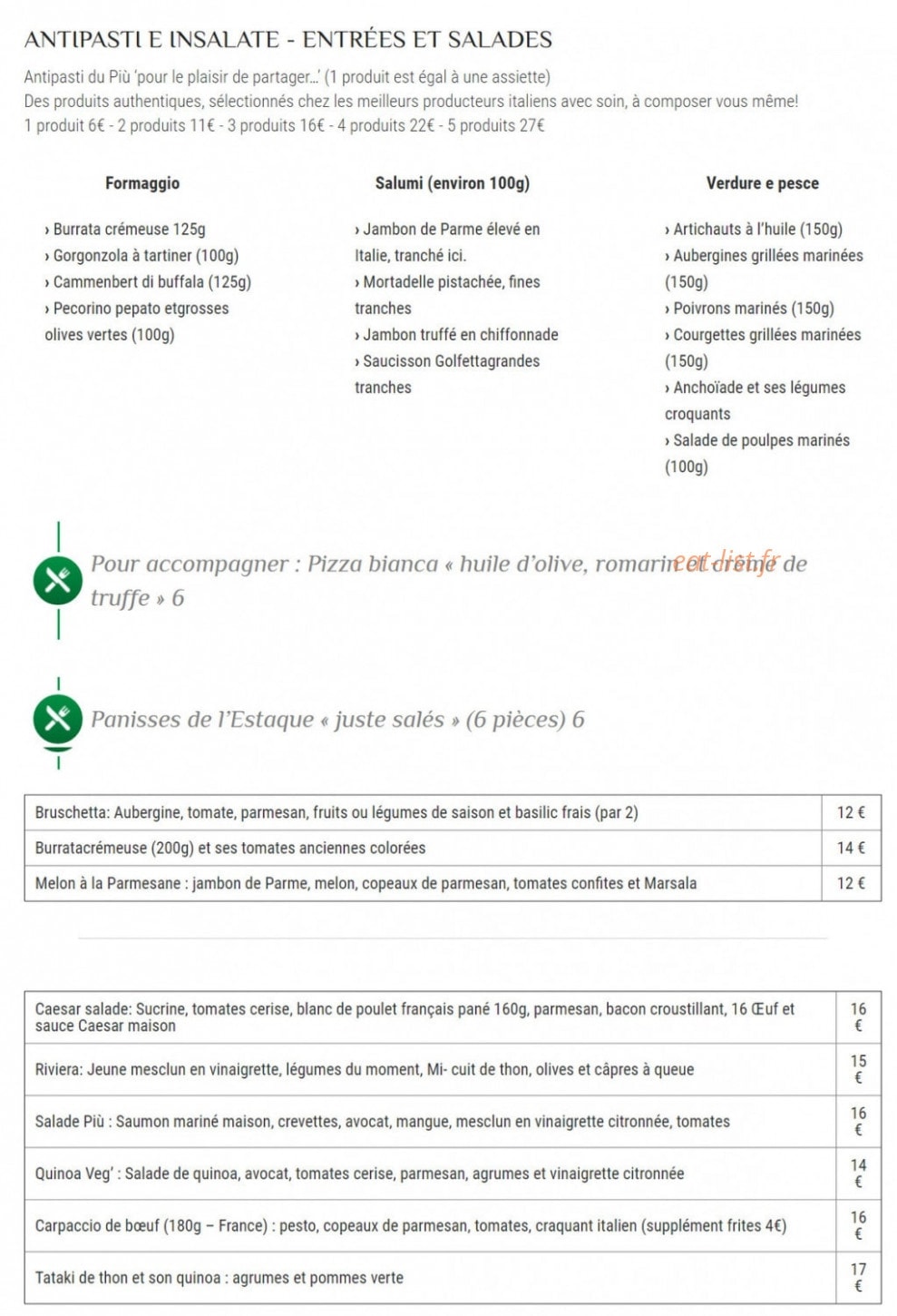 Più — carte page 1