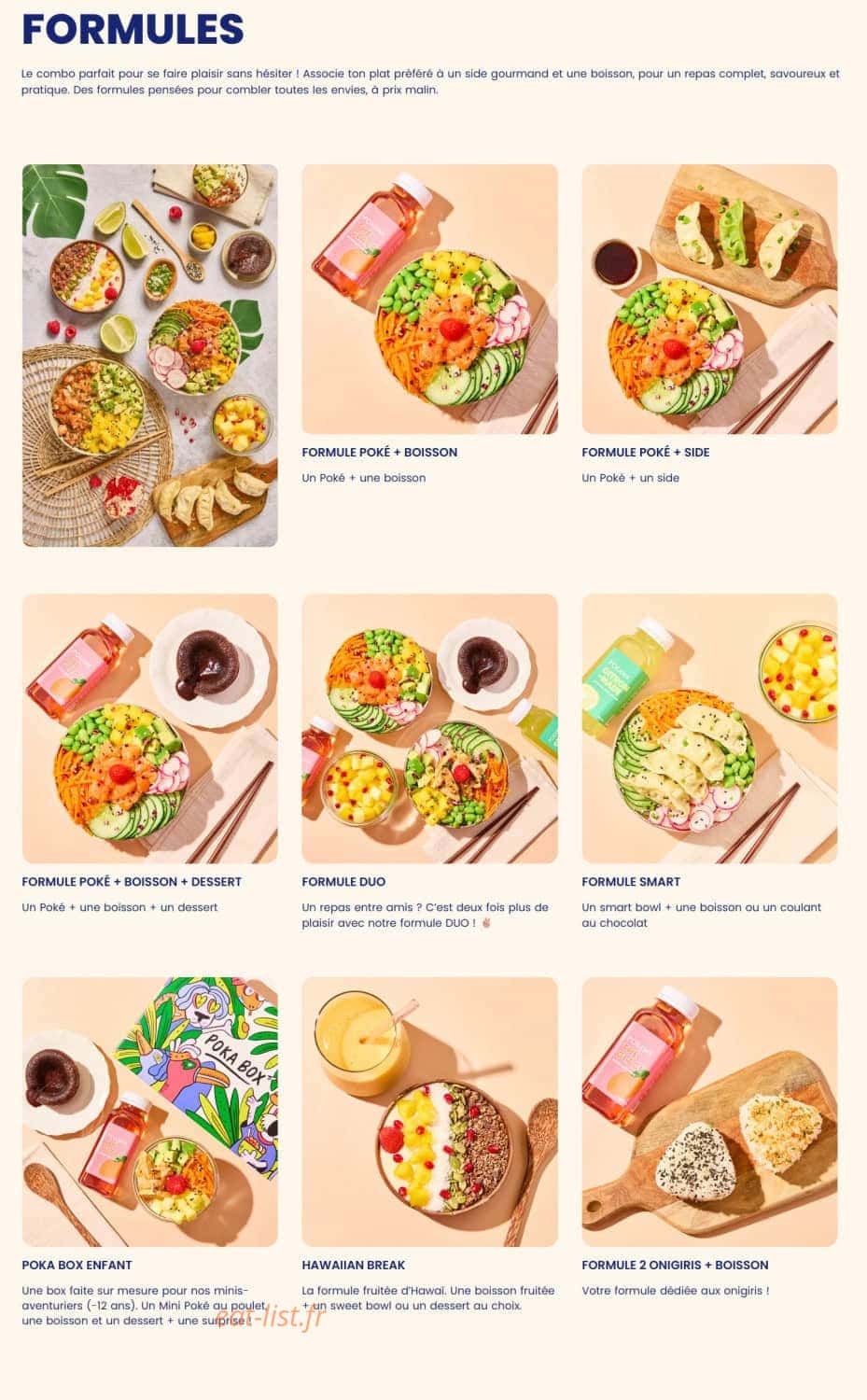 Pokawa — carte page 8