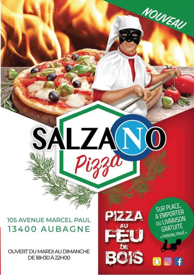 Salzano Pizza — carte page 1