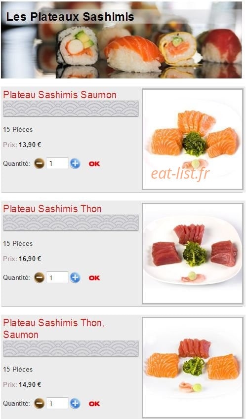 Sushikoste — carte page 16