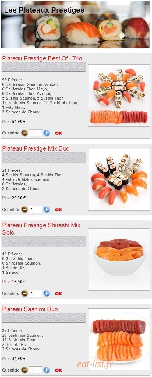 Sushikoste — carte page 20