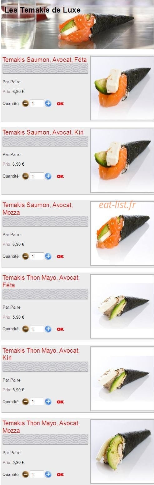 Sushikoste — carte page 11
