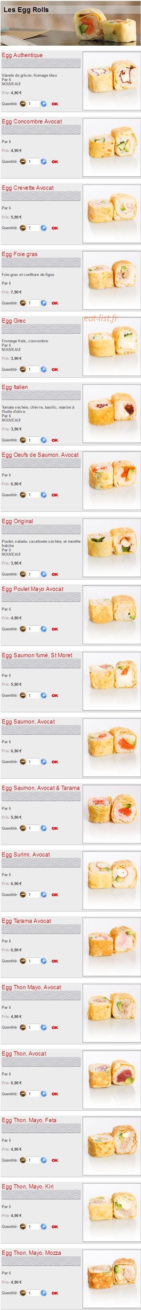 Sushikoste — carte page 9