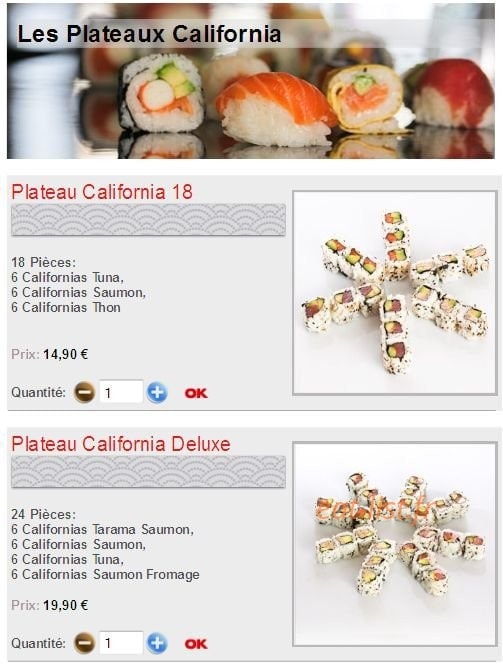 Sushikoste — carte page 17
