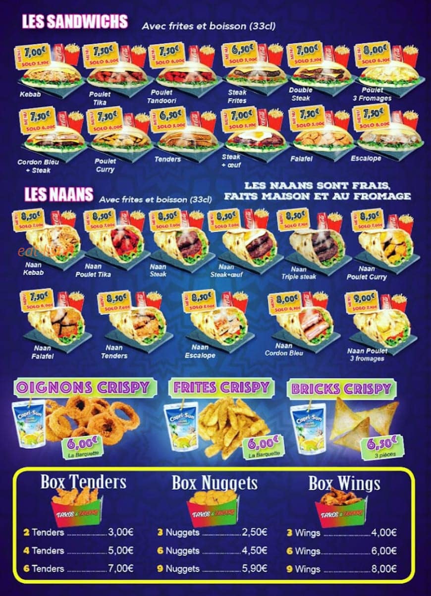 Takos & tandori — carte page 2