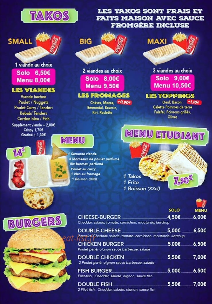 Takos & tandori — carte page 3