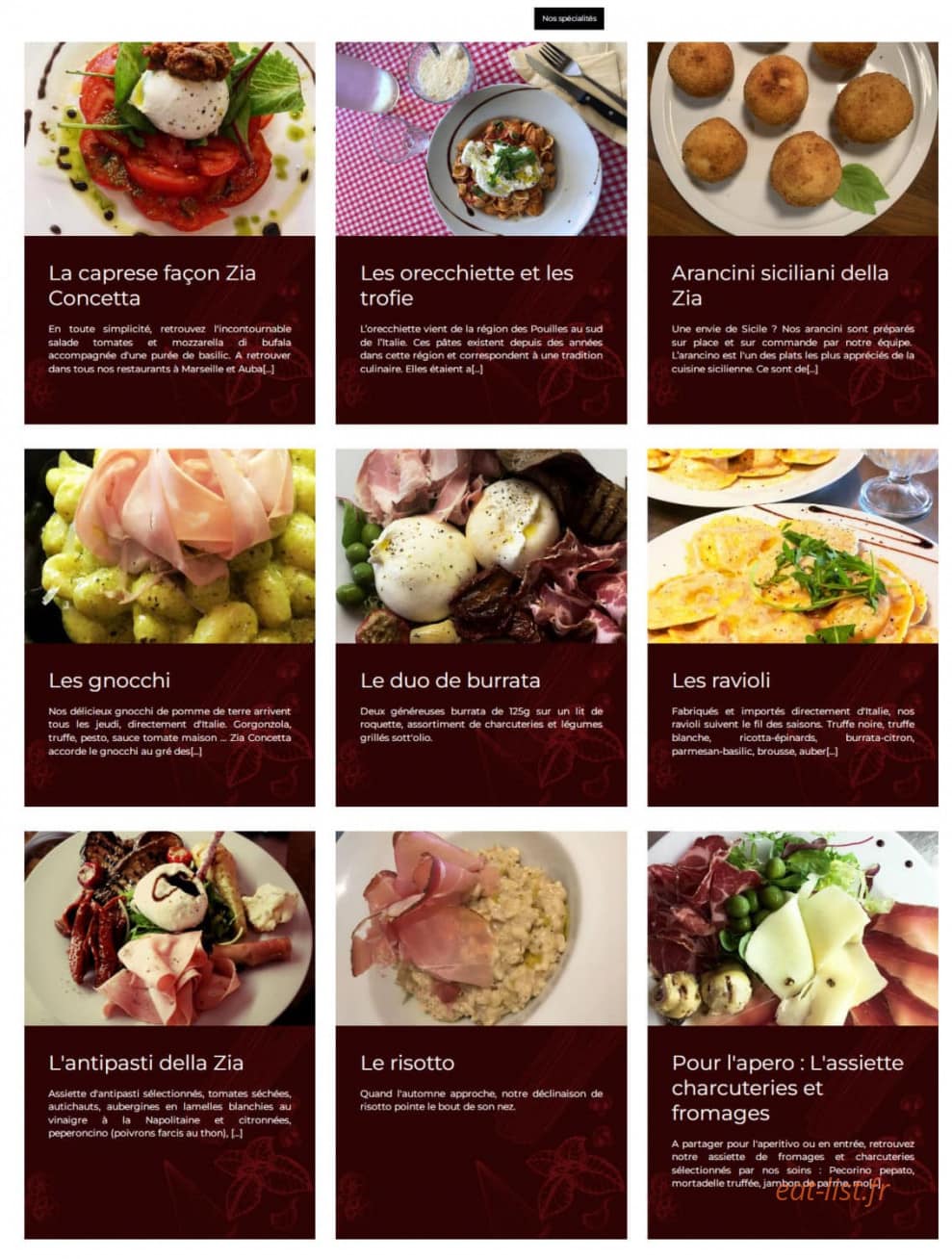 Zia Concetta — carte page 1