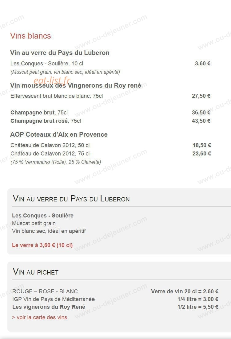 La table de chez nous — carte page 7