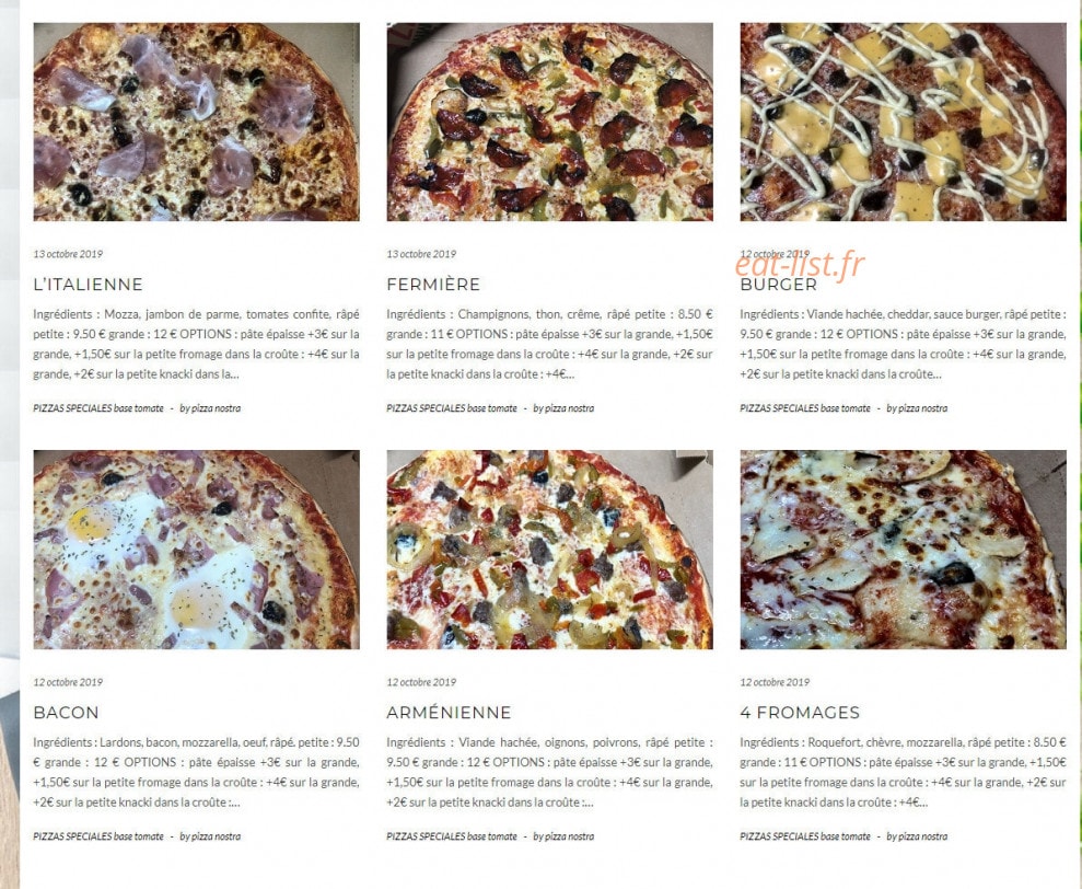 Pizza nostra — carte page 3