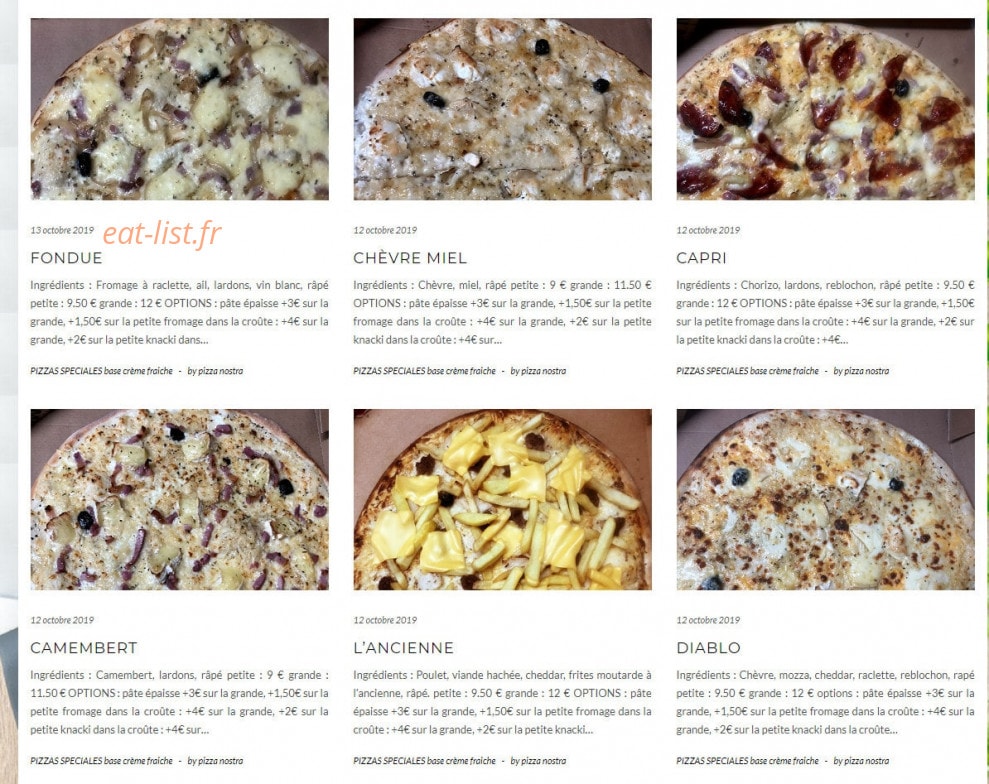 Pizza nostra — carte page 6