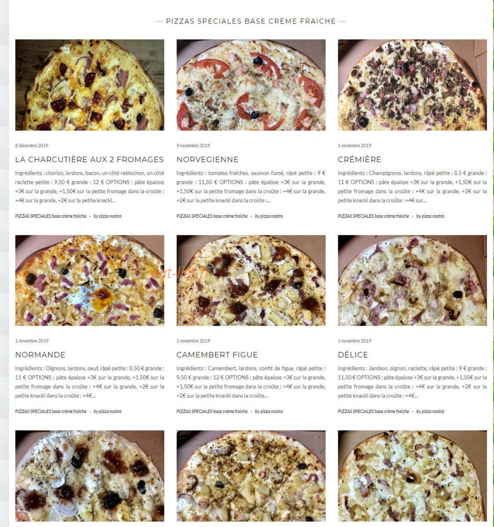 Pizza nostra — carte page 4