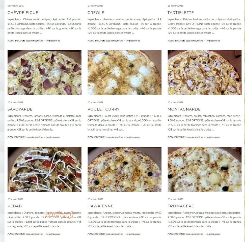 Pizza nostra — carte page 5