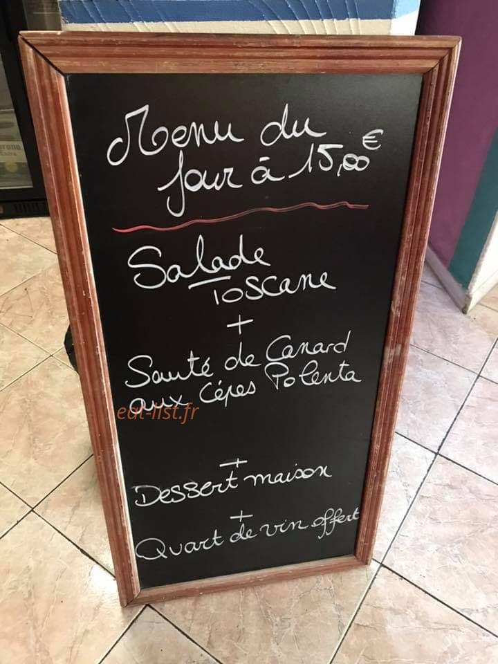 La casa aux 2 saveurs — carte page 1