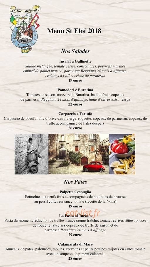 La Petite Cave — carte page 1