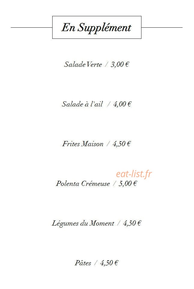 La Trattoria — carte page 6