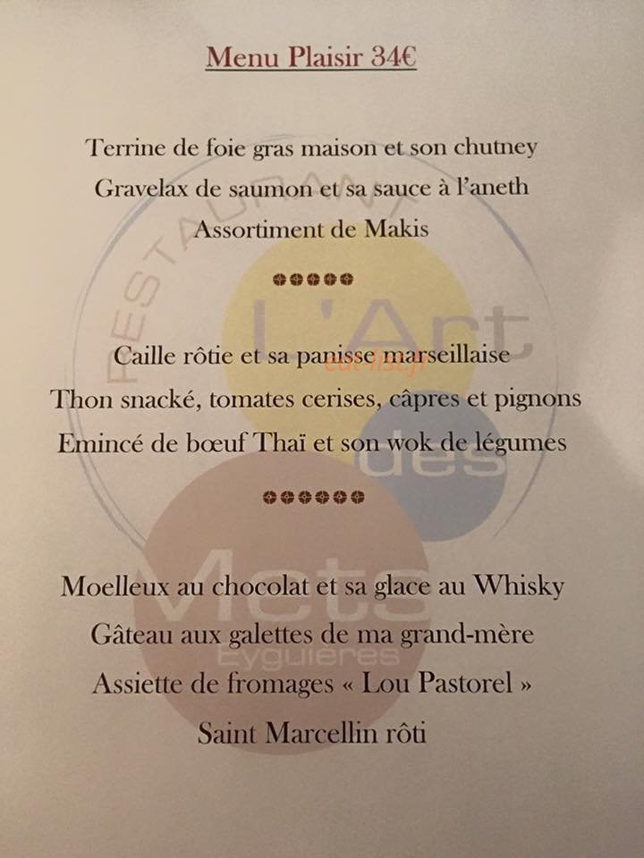 L’art des Mets — carte page 2